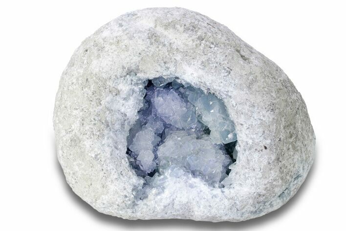 Crystal Filled Celestine (Celestite) Geode - Madagascar #248652